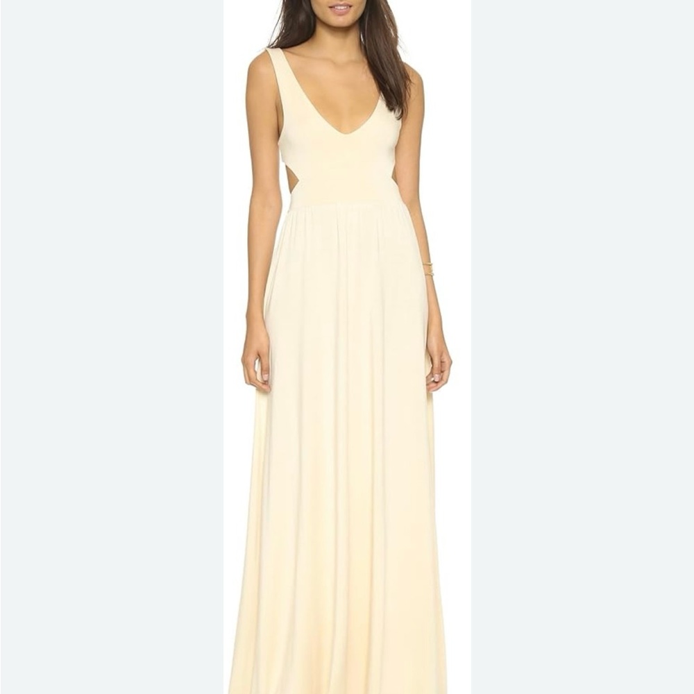 Backless Rachel Pally Long Cutout Ivory Maxi Dress